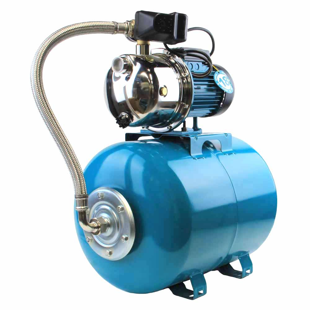 Aquatica Станция 1.1кВт Hmax 50м Qmax 60л/мин (самовсасывающий насос нерж) 50л Украина AQUATICA Коломия - фото 1