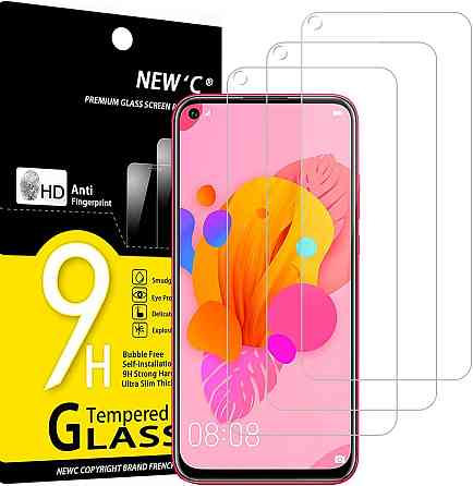Захисне скло NEW'C p3-hw-nova5i прозоре 0.33 мм 9H 3 шт для Huawei Nova 5i/Nova 6 SE HD антивідбитки без подряпин Київ