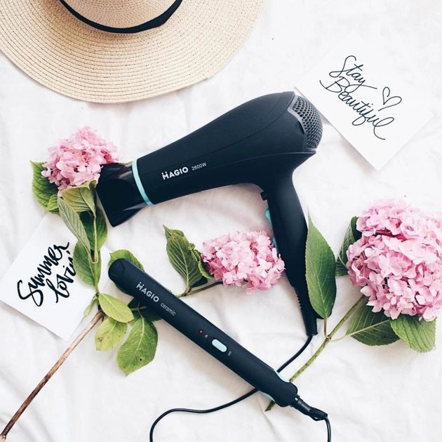 Професійний фен для укладання волосся з насадкою Magio MG-169, Класичний фен для волосся AB-23 Львів - фото 1