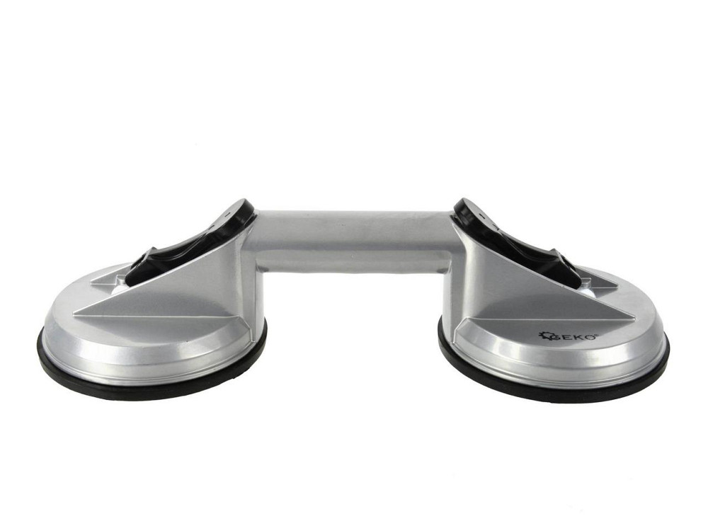 Присоска для скла вакуумна алюмінієва подвійна 115мм вантажопід'ємністю  70кг "GeKo" Київ - фото 1