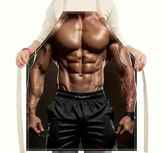 Фартух для чоловіків з приколом 55 на 65 см різнобарвний Київ