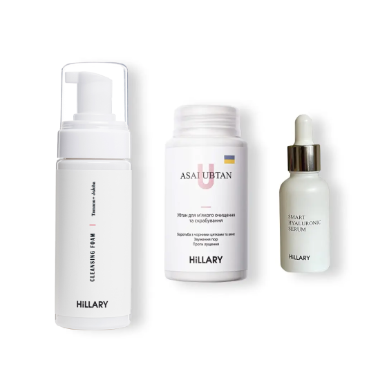 Набір для жирного типу обличчя М'яке очищення та зволоження Hillary Київ