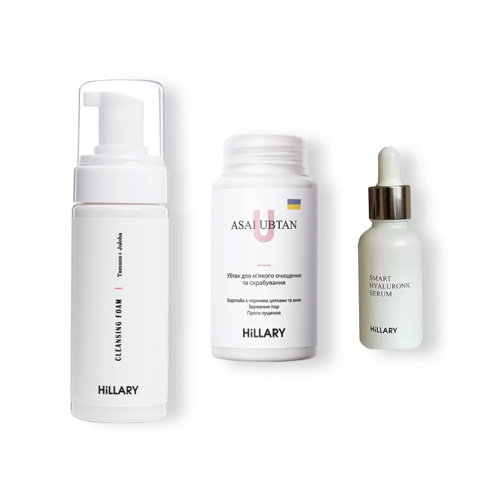 Набір для жирного типу обличчя М'яке очищення та зволоження Hillary Київ - фото 1