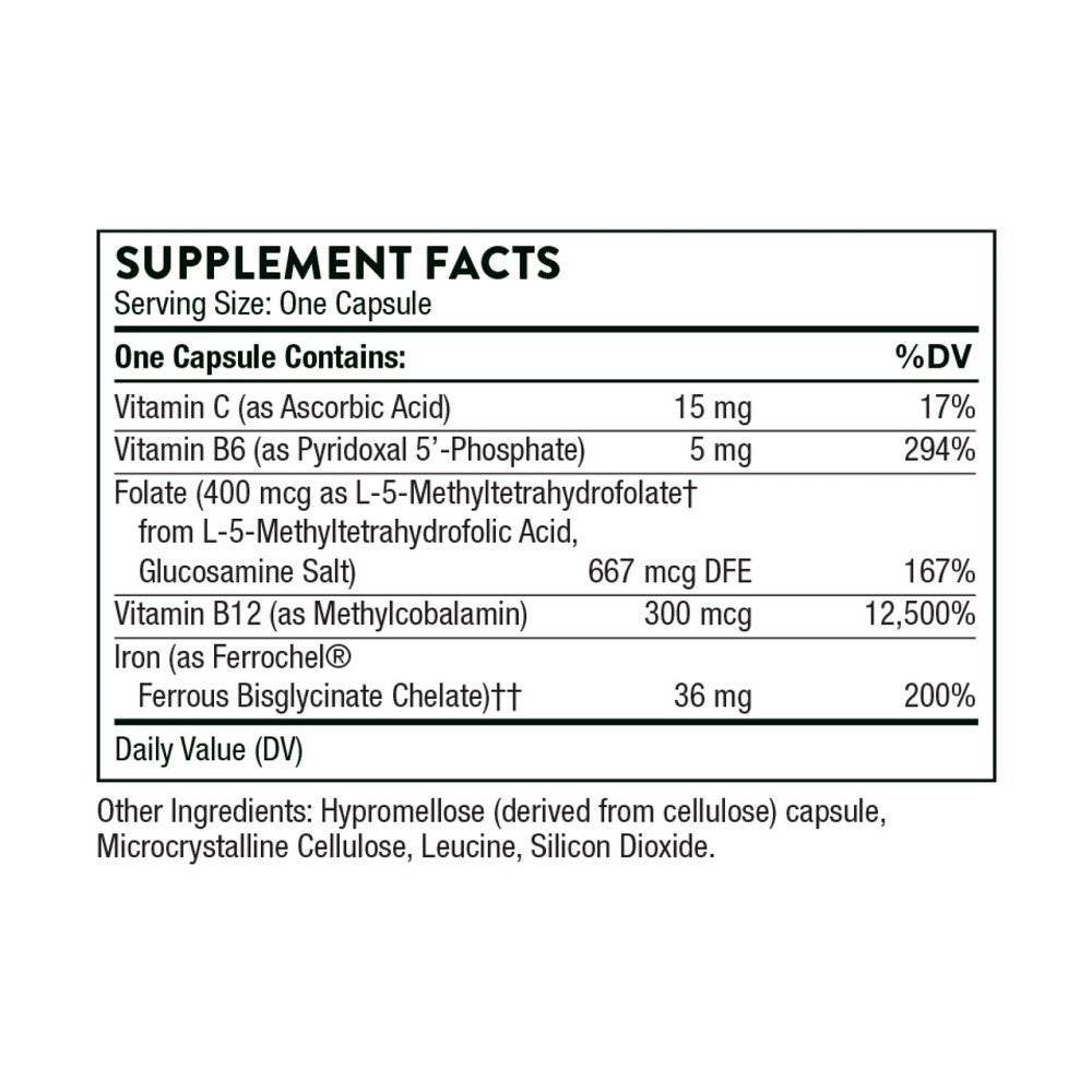 Будівельна формула крові Thorne Ferrasorb 60 caps Київ - фото 2