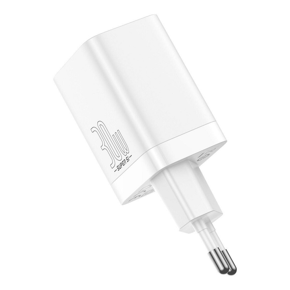 Мережевий зарядний пристрій Baseus Super Si Pro Quick Charger C+U 30W EU, колір білий CCSUPP-E02 Одеса - фото 2