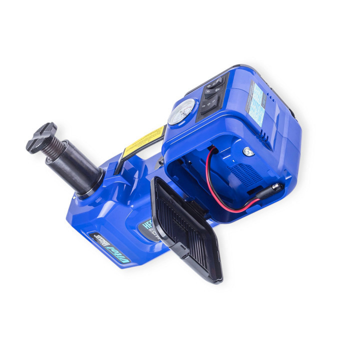 Домкрат гідравлічний електричний 2 т, 135-360 мм (кейс) + компресор 10атм/35л/0,6м шланг/прикурювач Мукачево - фото 2