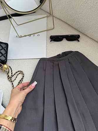 Женская базовая короткая юбка-шорты турецкая костюмка Серый, 44/46 Одесса