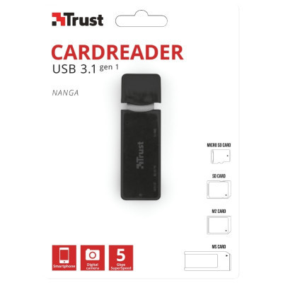 Зчитувач флеш-карт Trust Nanga USB 3.1 (21935) Вінниця - фото 3