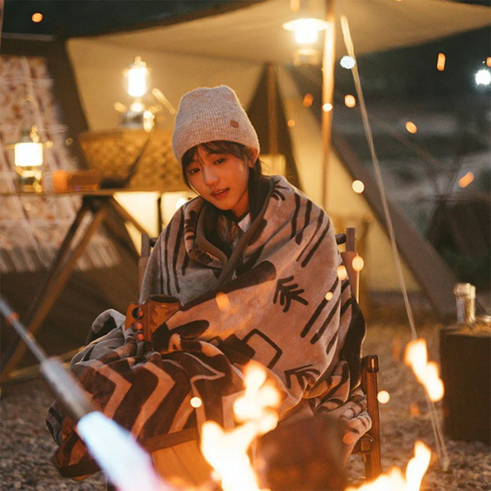 Ковдра вогнетривка Naturehike CNH22JU017, бежевий з малюнком Київ - фото 3