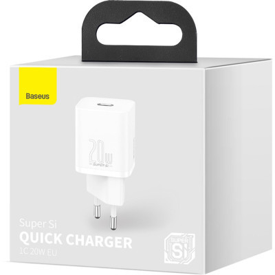 Зарядний пристрій Baseus Super Si Quick Charger 1C 20W EU White (CCSUP-B02) Вінниця - фото 8