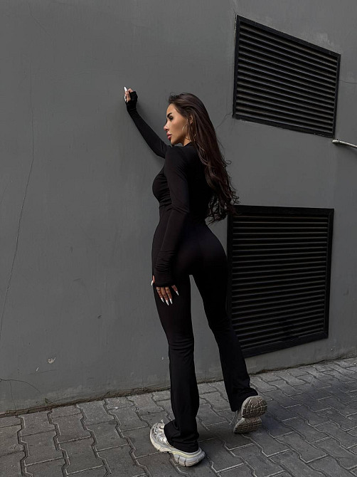 Женский теплый базовый комбинезон из микродайвинга на флисе Одесса - изображение 4