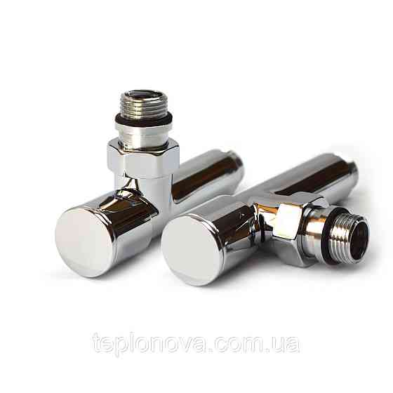 Кран кутовий подовжений для сушарок для рушників Raftec 1/2x1/2 Chrome, 2 шт. Чернівці