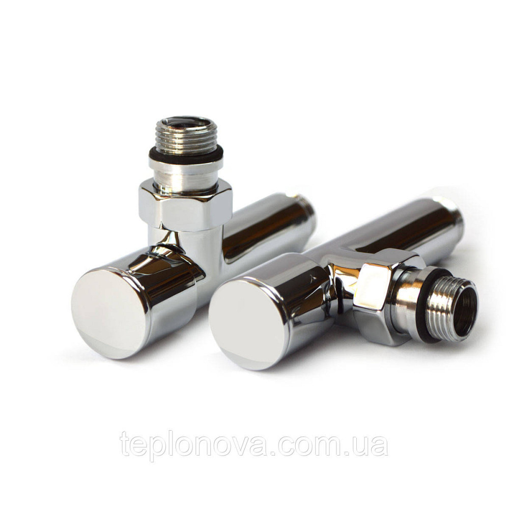 Кран кутовий подовжений для сушарок для рушників Raftec 1/2x1/2 Chrome, 2 шт. Чернівці - фото 5