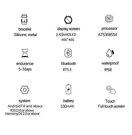 Розумний смарт-годинник North Edge GPS Smart Titan Centurion Black (2 ремінці) Вінниця