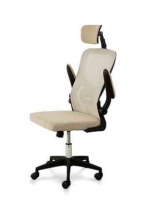 Стілець офісний Тонус, бежевий/чорний Київ