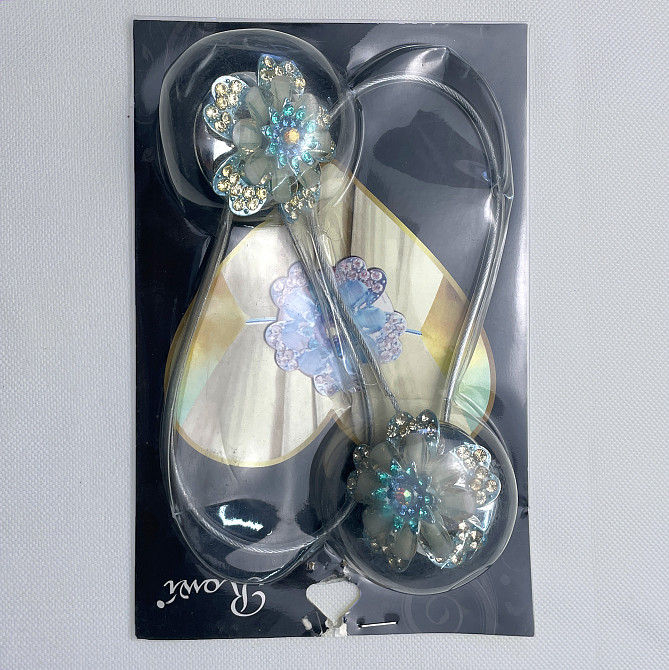 Магніти для штор та гардин "Flowers" набір 2 шт Різнокольоровий (81-228) Київ - фото 8