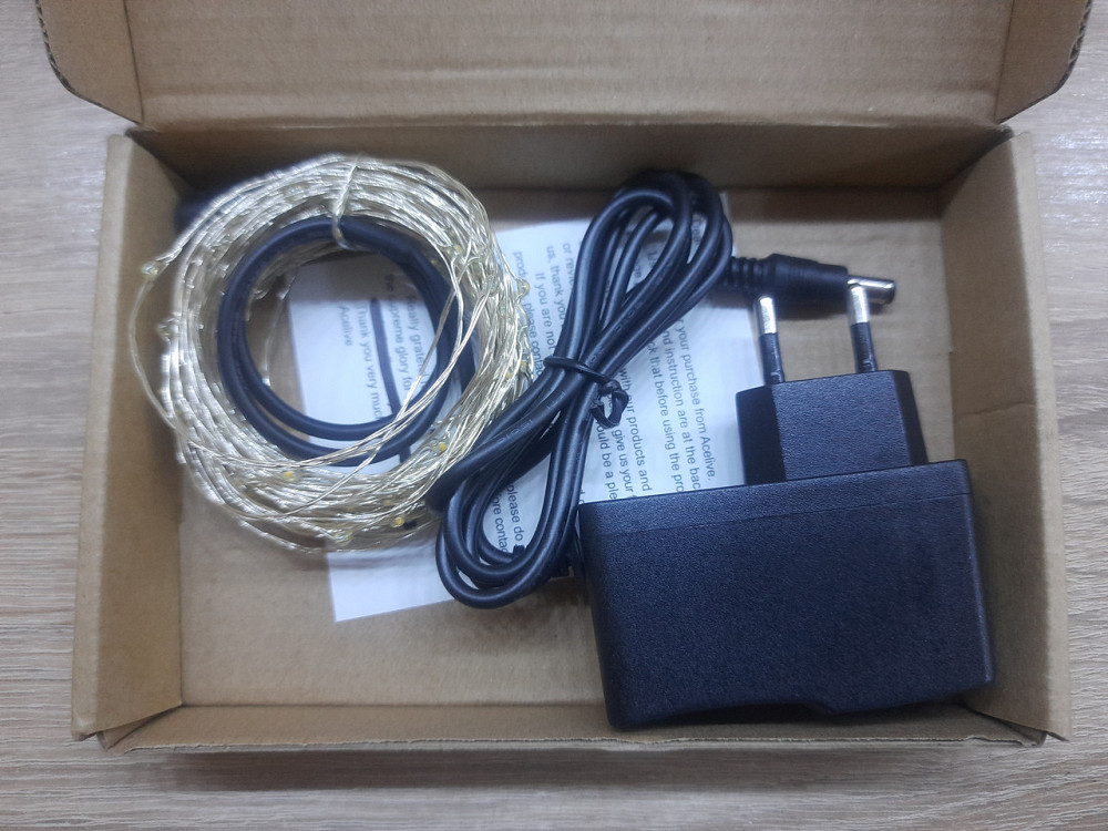 Светодиодная гирлянда STARKER 100 LED 10 м теплый белый свет Днепр - изображение 1