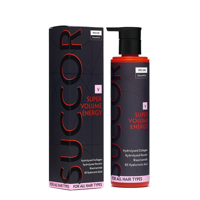 Шампунь для объема волос Super Volume Energy Shampoo Succor 250 мл Винница - изображение 2