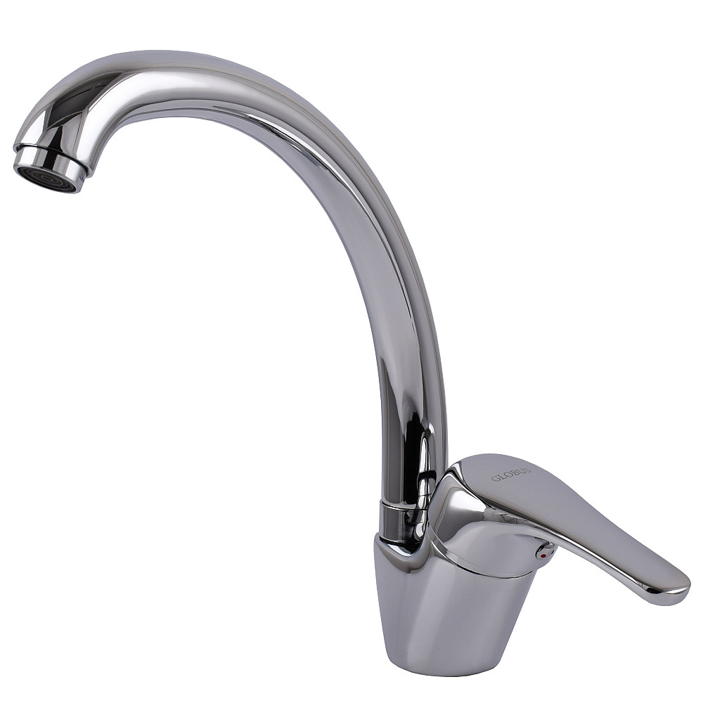 Змішувач для кухні Globus Lux Solly GLSO-0103S-WH без шлангів Луцьк - фото 5