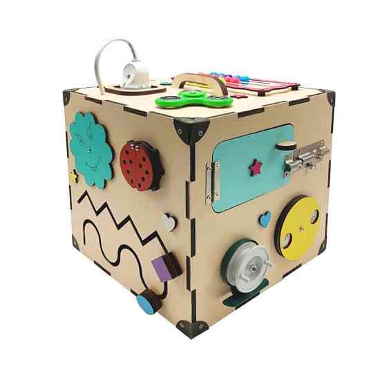 Развивающая игрушка Бизикуб Temple Group TG200172 23х23х23 см Бежевый Винница