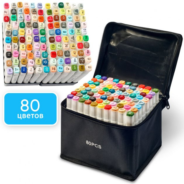 Набор маркеров для скетчинга Touch 80 шт Киев - изображение 1