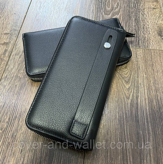 Мужской кожаный кошелёк клатч на молнии Marco Coverna M38-3 Киев - изображение 8