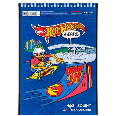 Альбом для малювання Kite Hot Wheels 30 аркушів (HW24-243) Вінниця