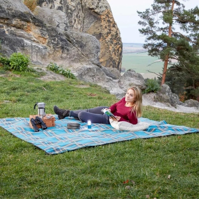Туристический коврик Uquip для пікніка Scotty XXL Petrol/Grey (243103) (DAS303240) Винница - изображение 4