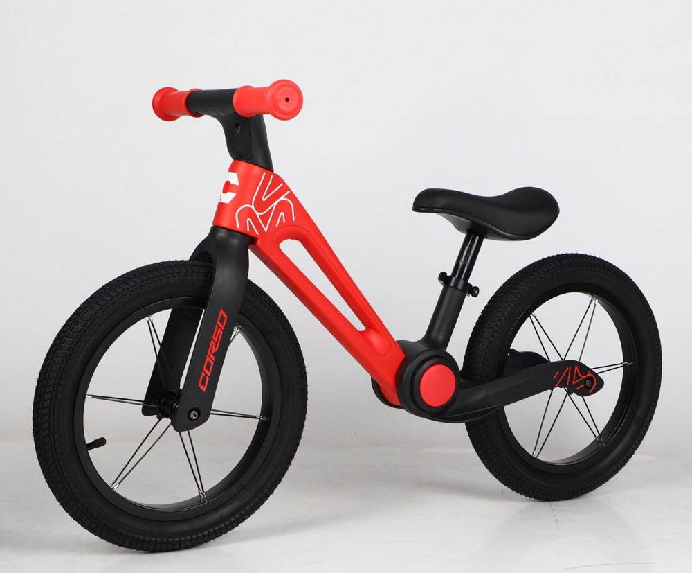 Велобіг CORSO складана нейлонова рама нейлонова вилка надувні колеса 14 дюймів Червоний (NL-60320) Чернігів - фото 1