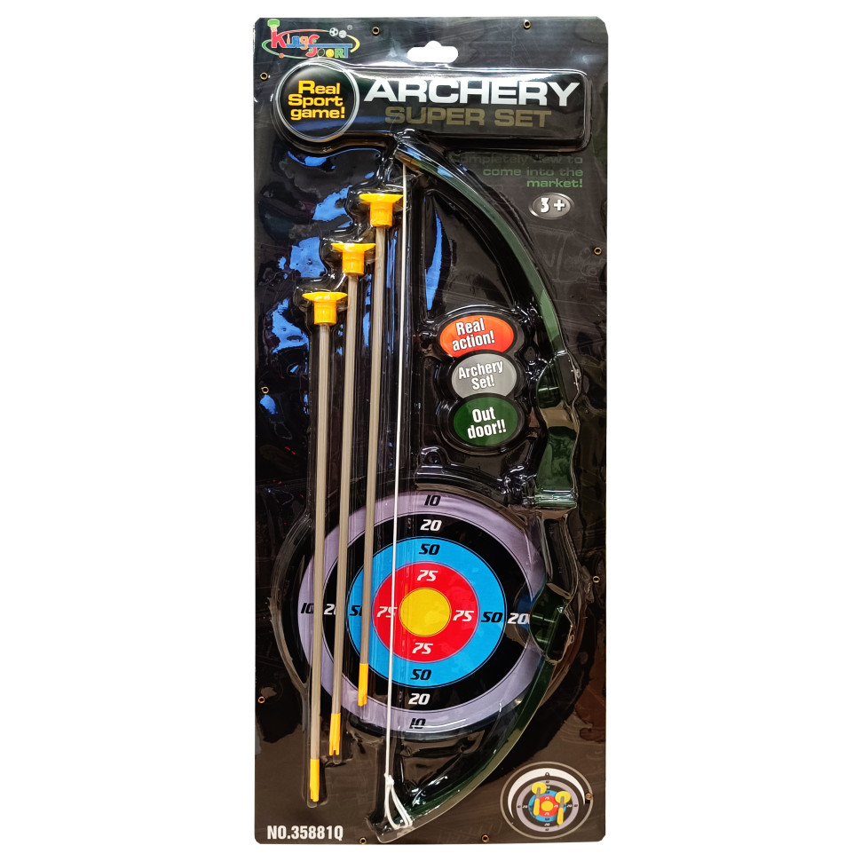 Игровой набор Лук и стрелы M 1396 на присосках, мишень Винница - изображение 1