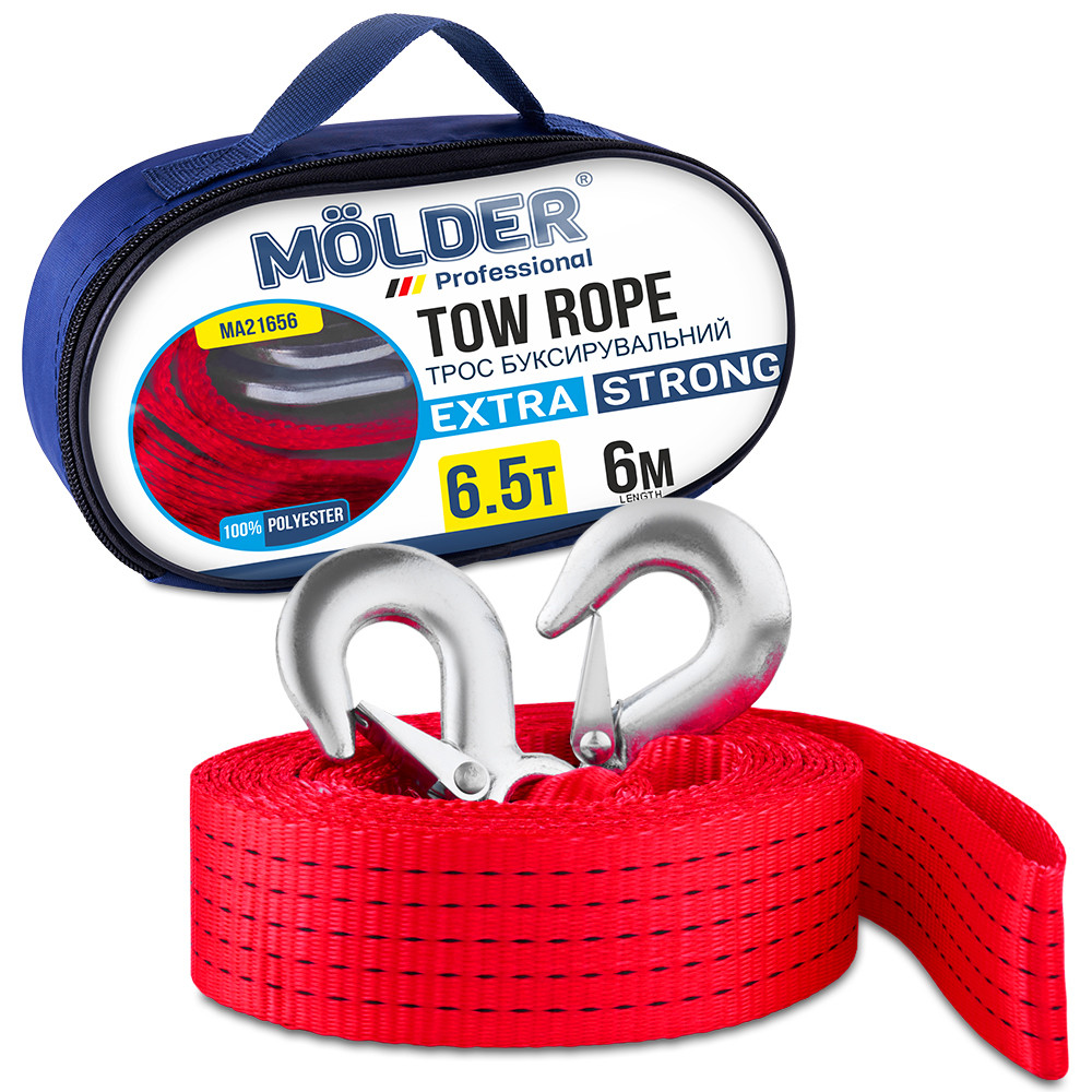Буксировочный трос Molder 6,5т, 6м Львов - изображение 1