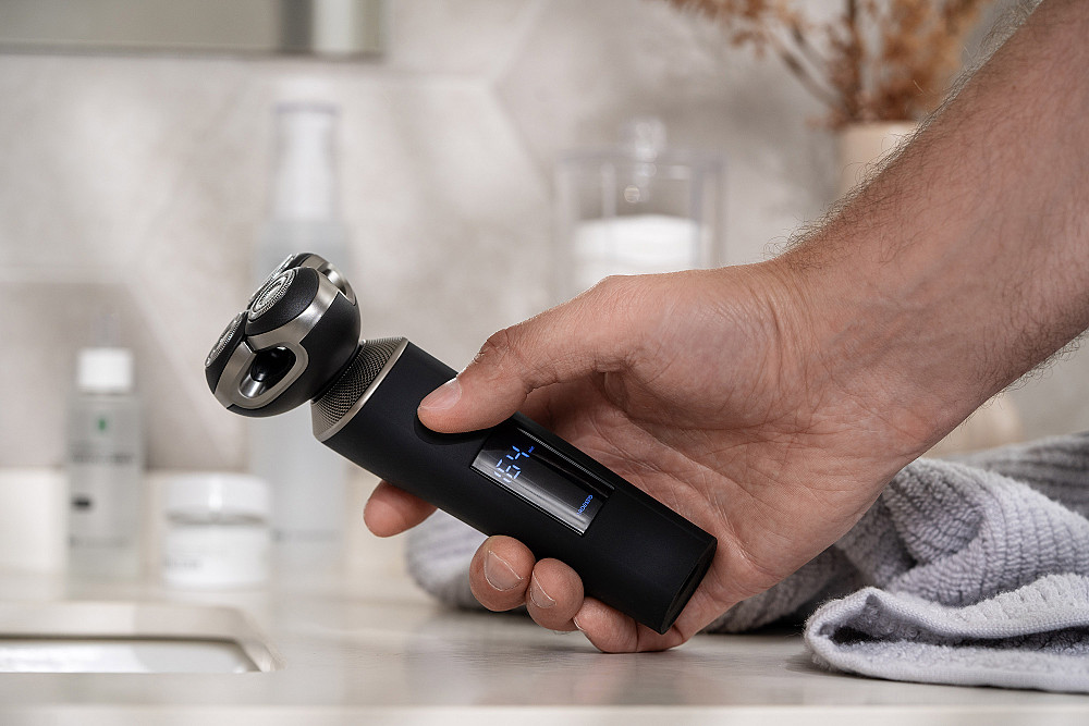 Бритва електр. ARDESTO роторна SHRR-B8WDR, 8Вт, бритв.головок-3, Li-Ion, сух.+волог., чорний Київ - фото 6