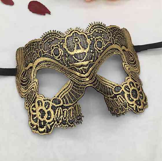 Маска венеціанська one size золотистий Київ