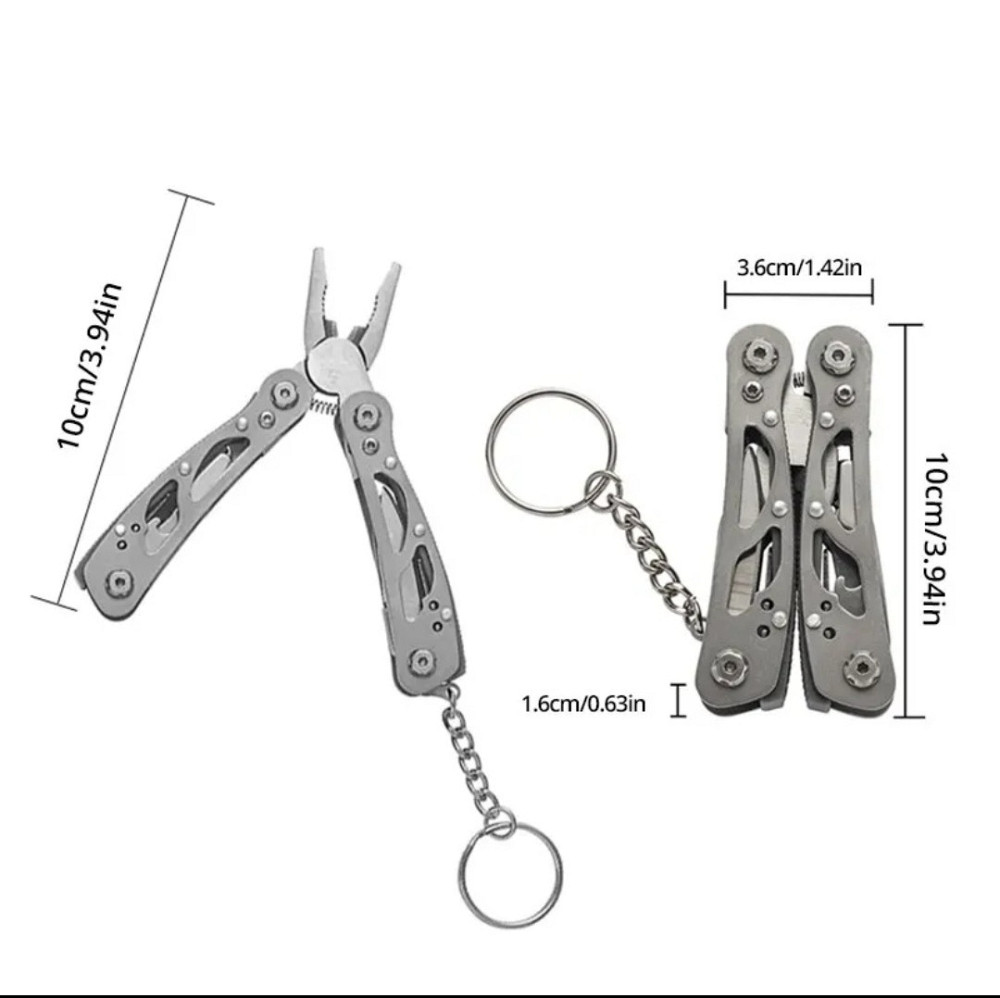 Мультитул с чехлом 9 в 1 серый Киев - изображение 8