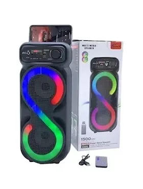 Портативна музична колонка Bluetooth ZQS-4270M, потужний звук, підтримка USB/TF, FM, AUX, LED підсвітка Одеса - фото 2