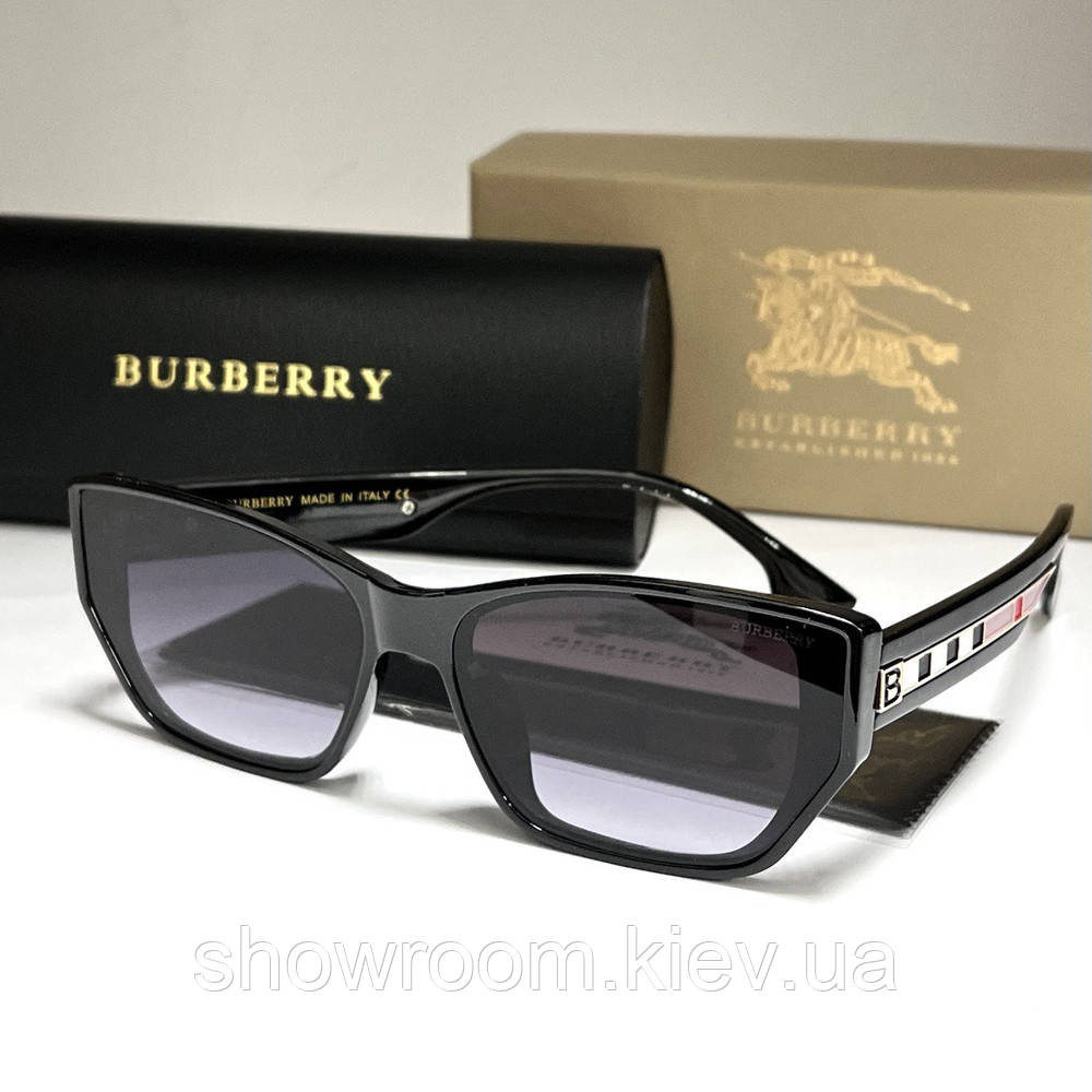 Женские брендовые солнцезащитные очки Brb (3599) черные Киев - изображение 4