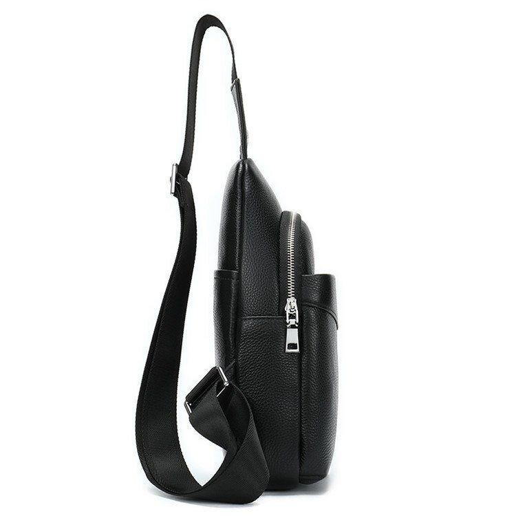 Сумка через плече чоловіча Чорна (Vintage) Київ - фото 12