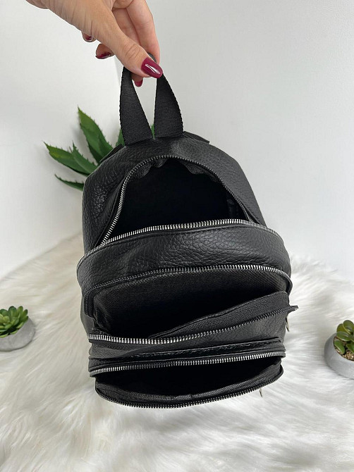 Рюкзак городской молодежный женский черный Киев - изображение 8