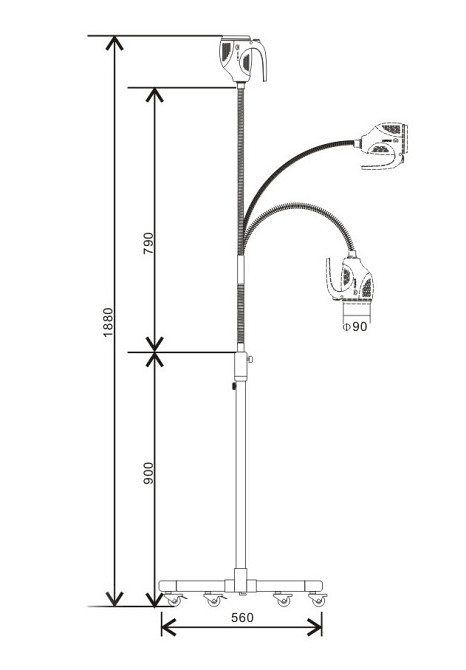 Светильник медицинский для осмотра KD-202B-8 Днепр - изображение 4