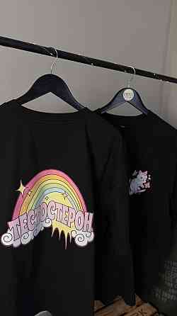 Оверсайз футболка «ТЕСТОСТЕРОН» з великим принтом Чернівці