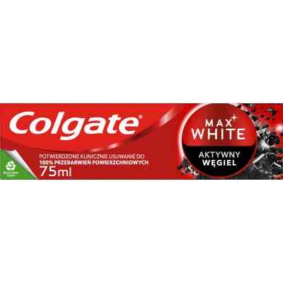 Зубна паста Colgate Max White Charcoal Optic White Відбілювальна з вугіллям 75 мл (8718951250017) Вінниця