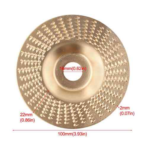 Шлифовальный обдирочный альфа диск 100x16мм для мини-УШМ, Прямой, карбид вольфрама Вінниця