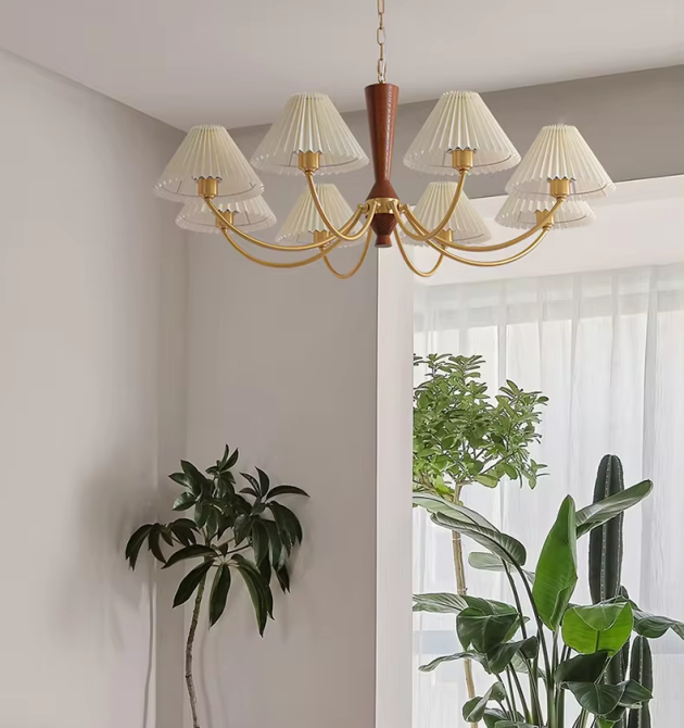 Светодиодная люстра Пем 5031 (Золотая) на 8 плафонов Винница - изображение 5