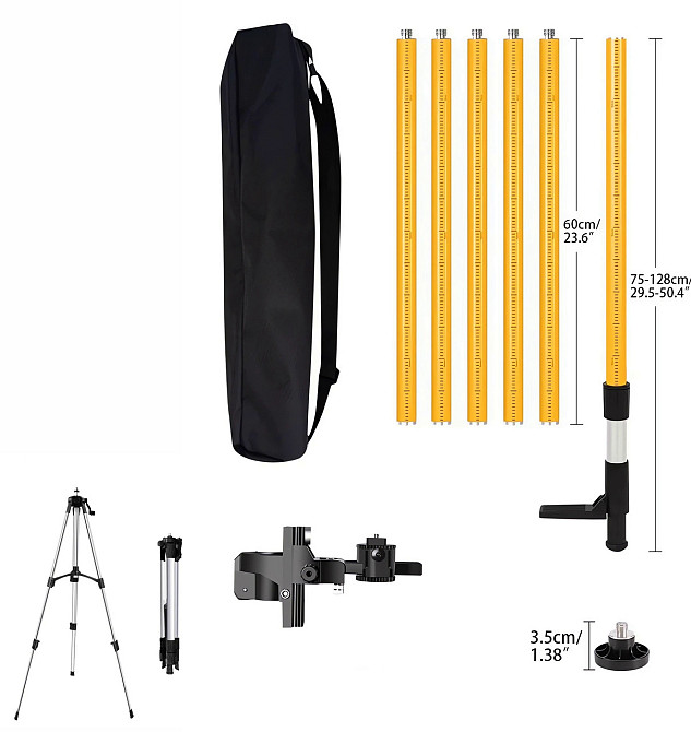 Штанга для лазерного рівня регульована, стійка телескопічна 5.3 м (700698967) Київ - фото 1