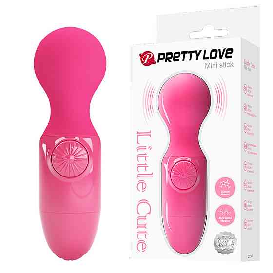Міні-вібратор PRETTY LOVE Mini Stick, силіконовий, рожевий, USB-заряджання Sex Aura Київ