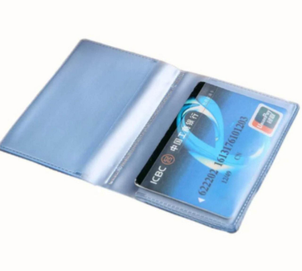 Кошелек для пластиковых карт голубой Киев - изображение 4