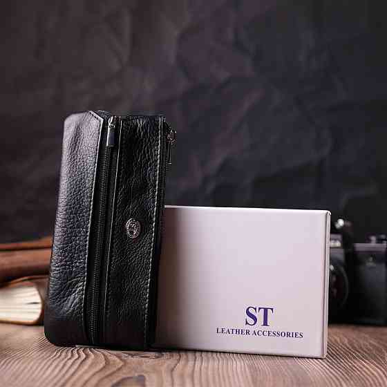 Універсальна ключниця із натуральної шкіри Чорний (ST Leather) Київ