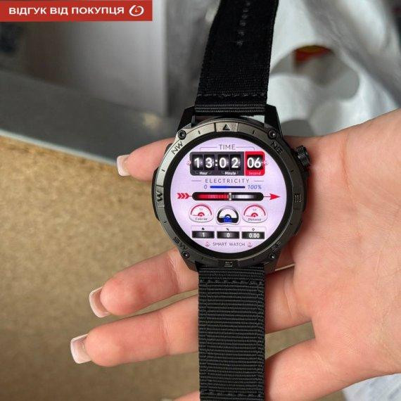 Годинник розумний наручний North Edge GPS Titan Black Spider (2 ремінці) Вінниця - фото 9