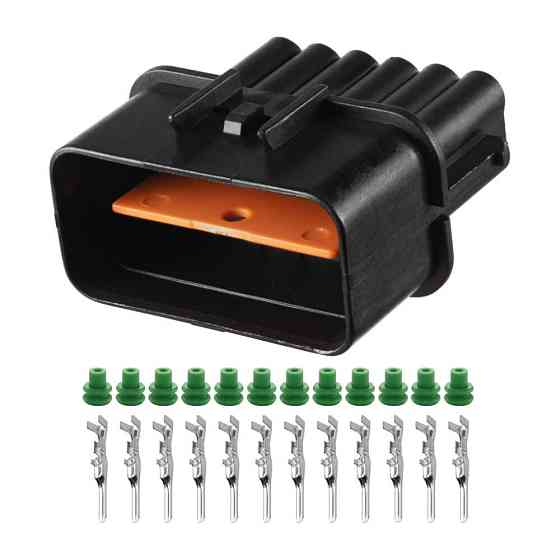 Роз'єм конектор 12-кон., Фара, PB621-1202PK501-1202 KUM Корея універс., Освітлення, Hyundai, Kia Київ