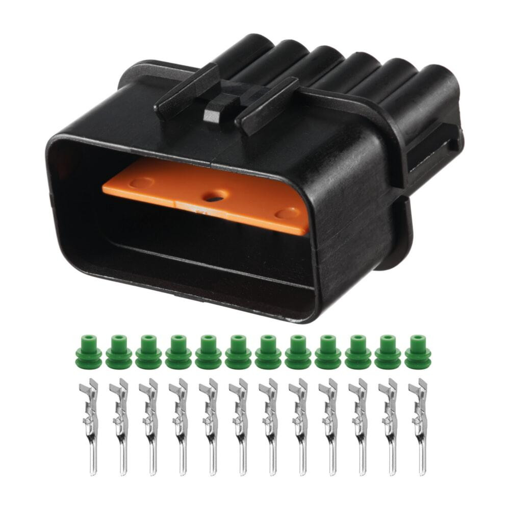 Роз'єм конектор 12-кон., Фара, PB621-1202PK501-1202 KUM Корея універс., Освітлення, Hyundai, Kia 41271 Київ - фото 1